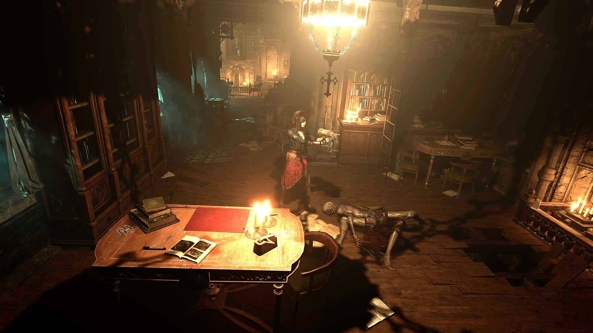『Tormented Souls 2(苦悶の魂2)』釘打ち機はキャロラインに良く似合う